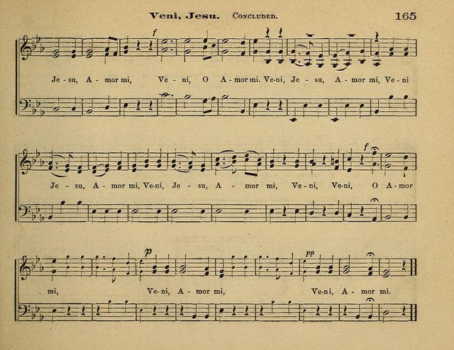 Laudis Corona: the new Sunday school hymn book, containing a collection of Catholic hymns, arranged for the principal seasons and festivals of the year page 165