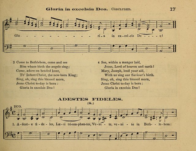 Laudis Corona: the new Sunday school hymn book, containing a collection of Catholic hymns, arranged for the principal seasons and festivals of the year page 17