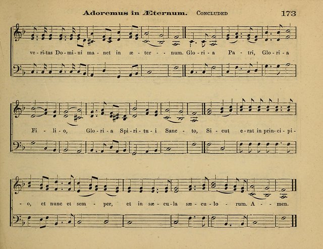 Laudis Corona: the new Sunday school hymn book, containing a collection of Catholic hymns, arranged for the principal seasons and festivals of the year page 173