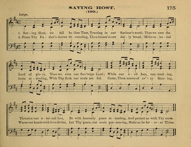 Laudis Corona: the new Sunday school hymn book, containing a collection of Catholic hymns, arranged for the principal seasons and festivals of the year page 175