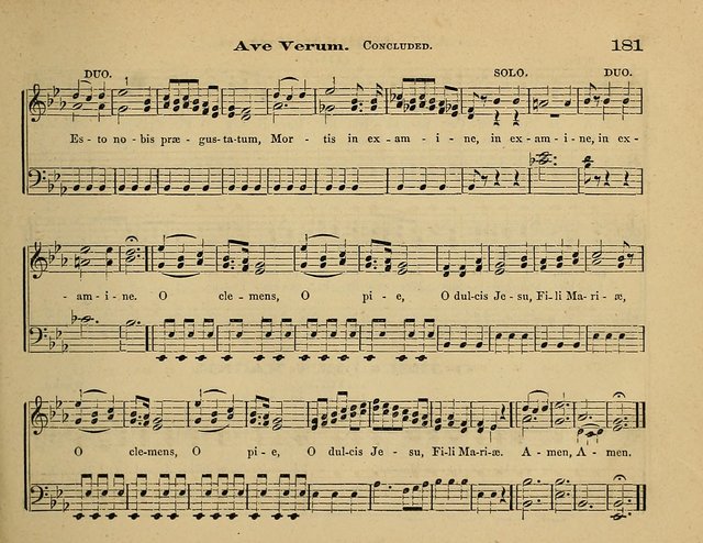 Laudis Corona: the new Sunday school hymn book, containing a collection of Catholic hymns, arranged for the principal seasons and festivals of the year page 181