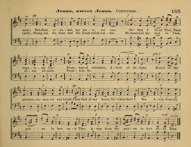 Laudis Corona: the new Sunday school hymn book, containing a collection of Catholic hymns, arranged for the principal seasons and festivals of the year page 185