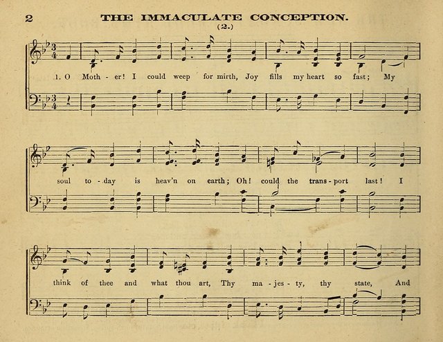 Laudis Corona: the new Sunday school hymn book, containing a collection of Catholic hymns, arranged for the principal seasons and festivals of the year page 2