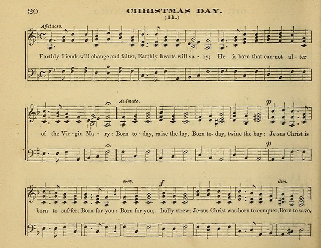 Laudis Corona: the new Sunday school hymn book, containing a collection of Catholic hymns, arranged for the principal seasons and festivals of the year page 20