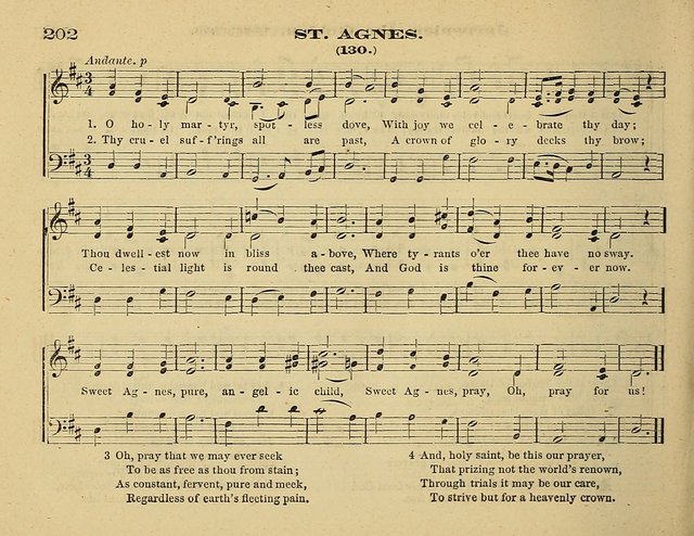 Laudis Corona: the new Sunday school hymn book, containing a collection of Catholic hymns, arranged for the principal seasons and festivals of the year page 202