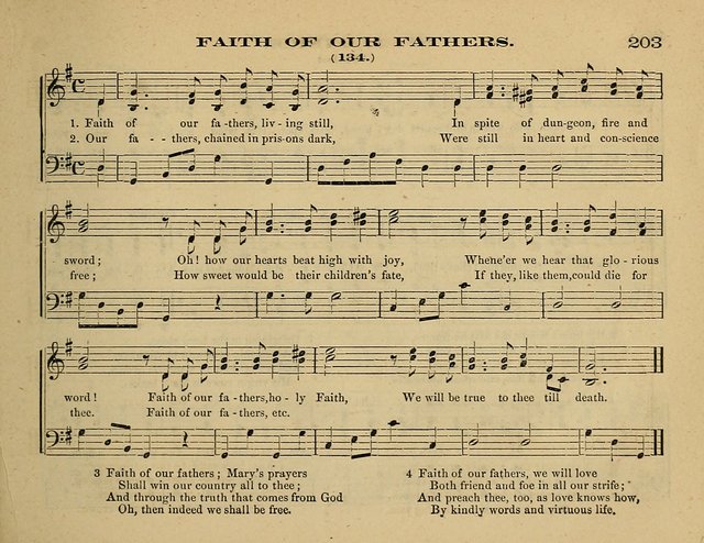 Laudis Corona: the new Sunday school hymn book, containing a collection of Catholic hymns, arranged for the principal seasons and festivals of the year page 203