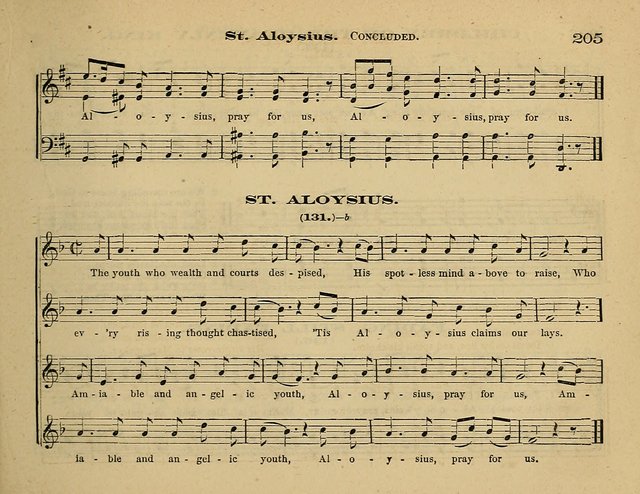 Laudis Corona: the new Sunday school hymn book, containing a collection of Catholic hymns, arranged for the principal seasons and festivals of the year page 205