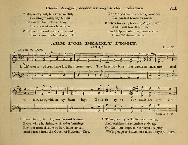 Laudis Corona: the new Sunday school hymn book, containing a collection of Catholic hymns, arranged for the principal seasons and festivals of the year page 211