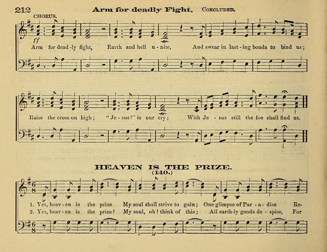 Laudis Corona: the new Sunday school hymn book, containing a collection of Catholic hymns, arranged for the principal seasons and festivals of the year page 212