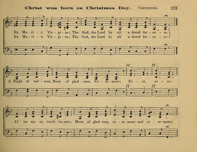 Laudis Corona: the new Sunday school hymn book, containing a collection of Catholic hymns, arranged for the principal seasons and festivals of the year page 23