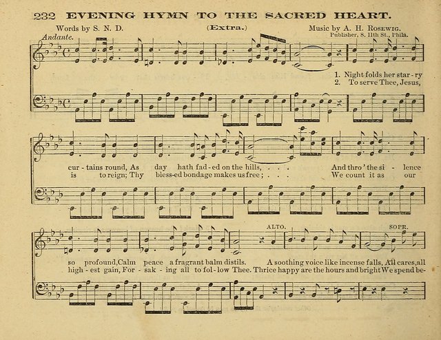 Laudis Corona: the new Sunday school hymn book, containing a collection of Catholic hymns, arranged for the principal seasons and festivals of the year page 232