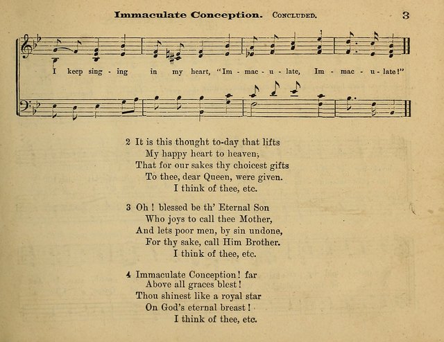 Laudis Corona: the new Sunday school hymn book, containing a collection of Catholic hymns, arranged for the principal seasons and festivals of the year page 3