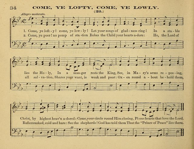 Laudis Corona: the new Sunday school hymn book, containing a collection of Catholic hymns, arranged for the principal seasons and festivals of the year page 34