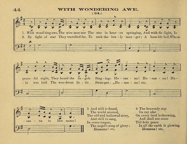 Laudis Corona: the new Sunday school hymn book, containing a collection of Catholic hymns, arranged for the principal seasons and festivals of the year page 44