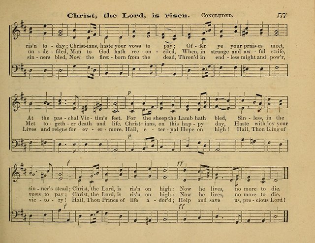 Laudis Corona: the new Sunday school hymn book, containing a collection of Catholic hymns, arranged for the principal seasons and festivals of the year page 57