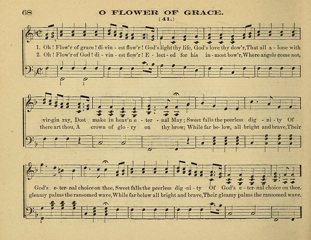 Laudis Corona: the new Sunday school hymn book, containing a collection of Catholic hymns, arranged for the principal seasons and festivals of the year page 68