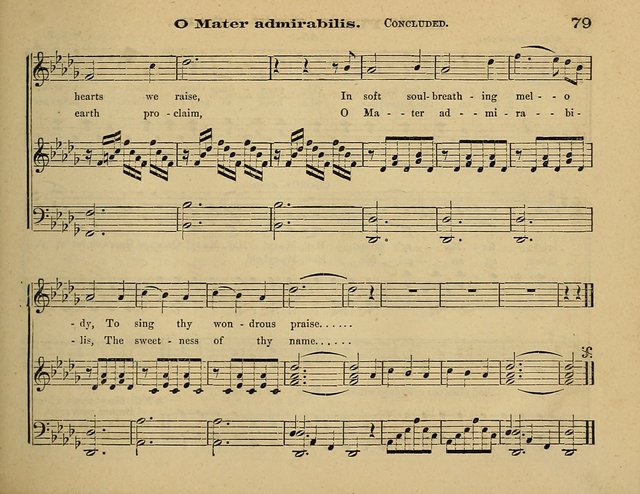 Laudis Corona: the new Sunday school hymn book, containing a collection of Catholic hymns, arranged for the principal seasons and festivals of the year page 79