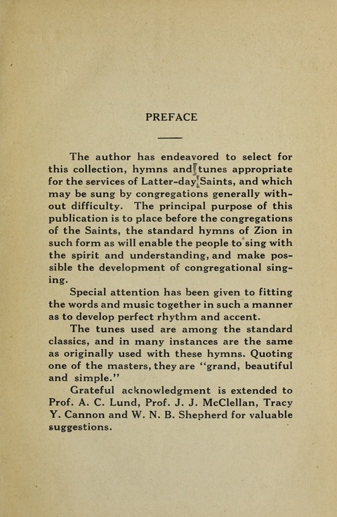 Latter-Day Saints Congregational Hymns page viii