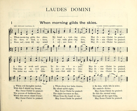 Laudes Domini: a selection of spiritual songs ancient and modern for the Sunday-school page 1