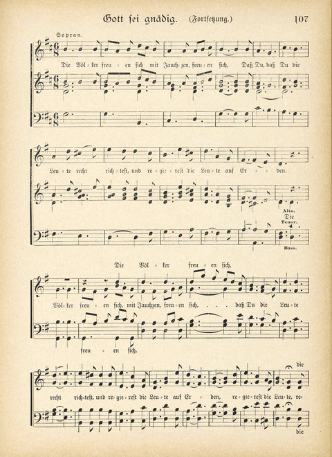 Lob und Ehre: eine Sammlung neuer Chorgesänge, für den Gebrauch Gemischter Kirchen-Chöre. Nach amerikanischen Quellen page 107