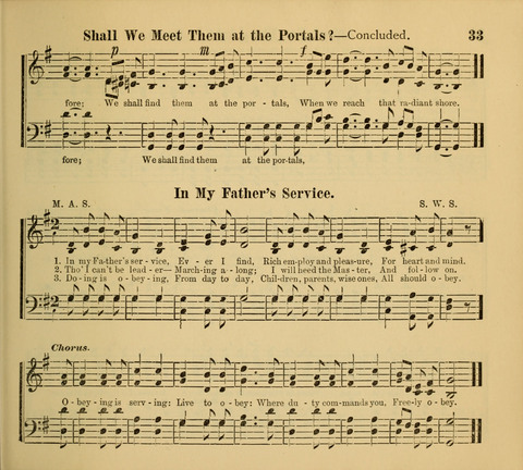 Living Fountain: a new chice collection of Sunday School Songs. Also, Excellent Pieces for Praise and Prayer Meetings and the Home page 33