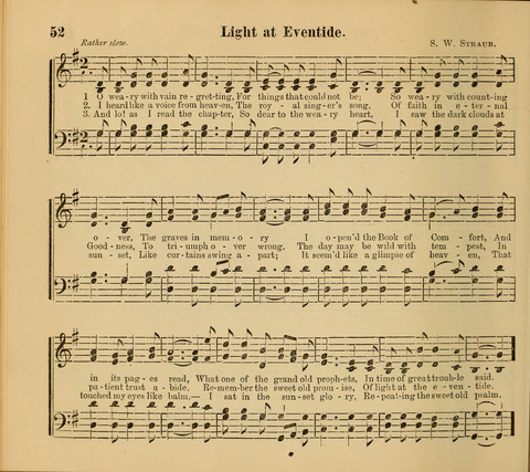 Living Fountain: a new chice collection of Sunday School Songs. Also, Excellent Pieces for Praise and Prayer Meetings and the Home page 52