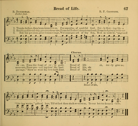 Living Fountain: a new chice collection of Sunday School Songs. Also, Excellent Pieces for Praise and Prayer Meetings and the Home page 67