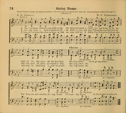 Living Fountain: a new chice collection of Sunday School Songs. Also, Excellent Pieces for Praise and Prayer Meetings and the Home page 74