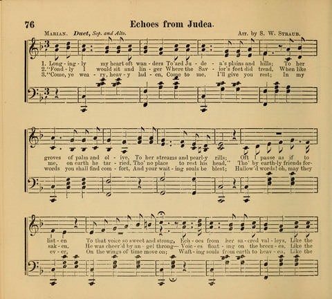 Living Fountain: a new chice collection of Sunday School Songs. Also, Excellent Pieces for Praise and Prayer Meetings and the Home page 76