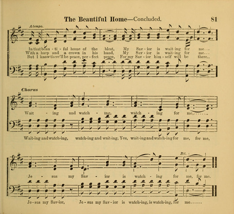 Living Fountain: a new chice collection of Sunday School Songs. Also, Excellent Pieces for Praise and Prayer Meetings and the Home page 81