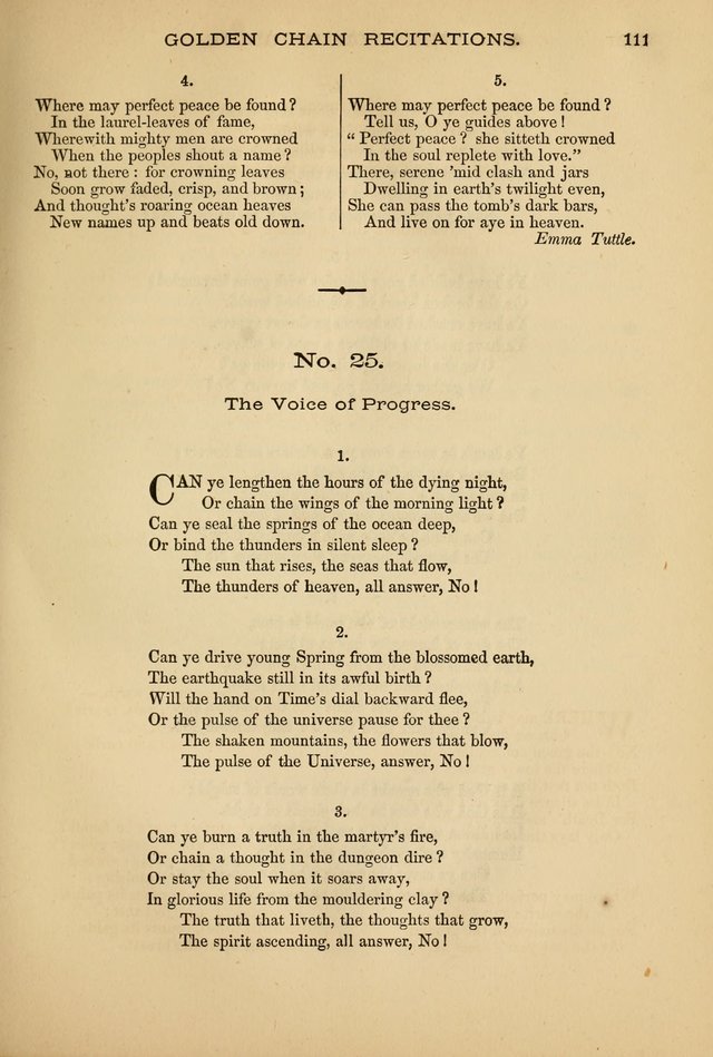 The Lyceum Guide: a collection of songs, hymns, and chants; lessons, readings, and recitations; marches and calisthenics. (With illustrations.) together with programmes and exercises ... page 101