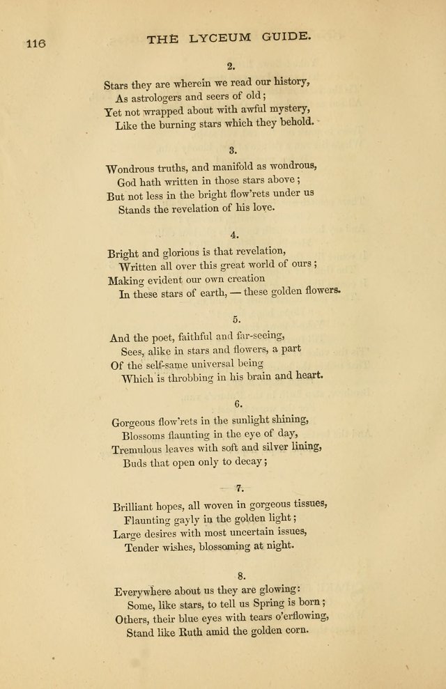 The Lyceum Guide: a collection of songs, hymns, and chants; lessons, readings, and recitations; marches and calisthenics. (With illustrations.) together with programmes and exercises ... page 106