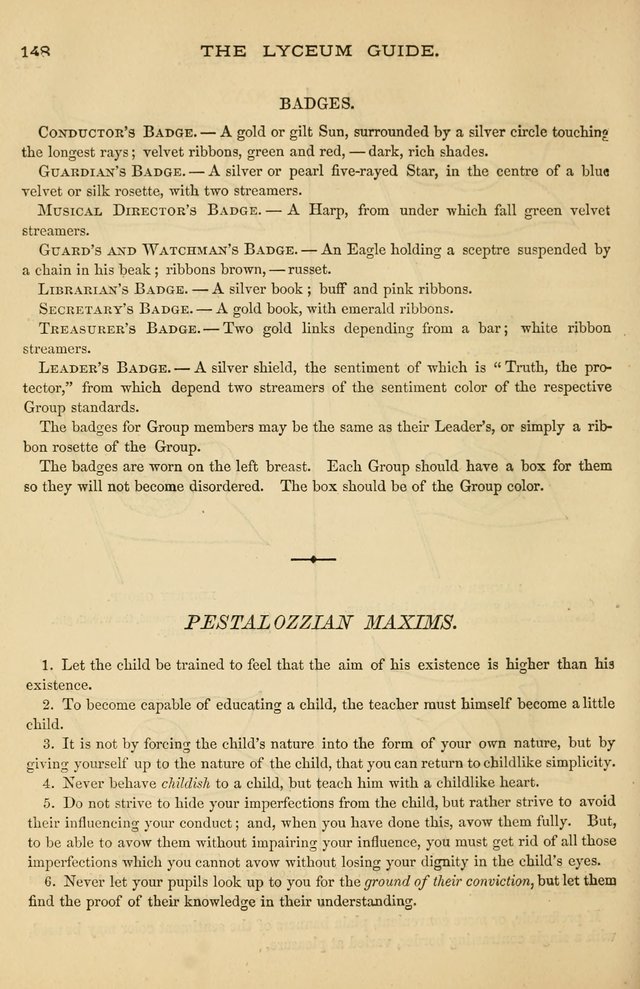 The Lyceum Guide: a collection of songs, hymns, and chants; lessons, readings, and recitations; marches and calisthenics. (With illustrations.) together with programmes and exercises ... page 138