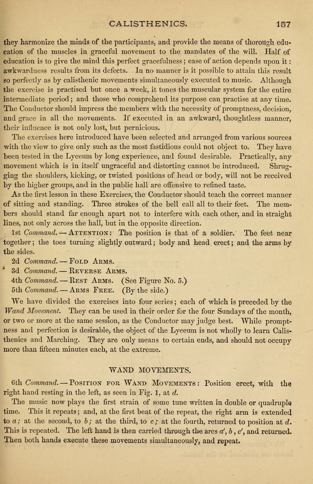 The Lyceum Guide: a collection of songs, hymns, and chants; lessons, readings, and recitations; marches and calisthenics. (With illustrations.) together with programmes and exercises ... page 147