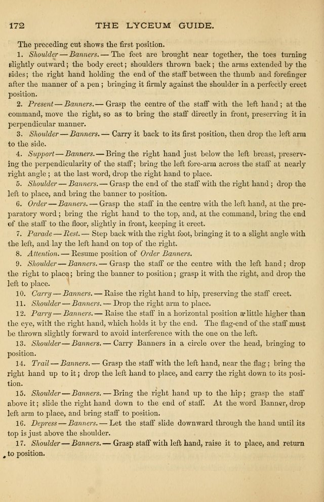 The Lyceum Guide: a collection of songs, hymns, and chants; lessons, readings, and recitations; marches and calisthenics. (With illustrations.) together with programmes and exercises ... page 162