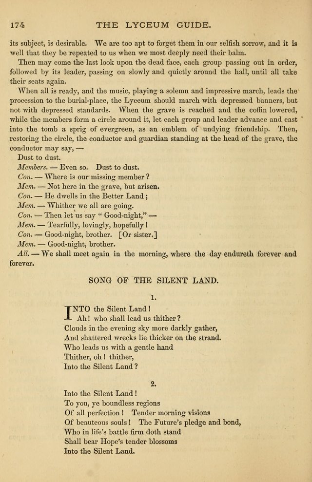 The Lyceum Guide: a collection of songs, hymns, and chants; lessons, readings, and recitations; marches and calisthenics. (With illustrations.) together with programmes and exercises ... page 164