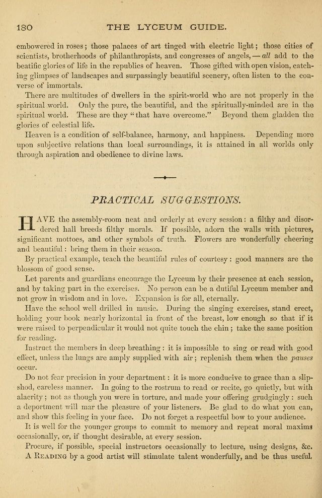 The Lyceum Guide: a collection of songs, hymns, and chants; lessons, readings, and recitations; marches and calisthenics. (With illustrations.) together with programmes and exercises ... page 170