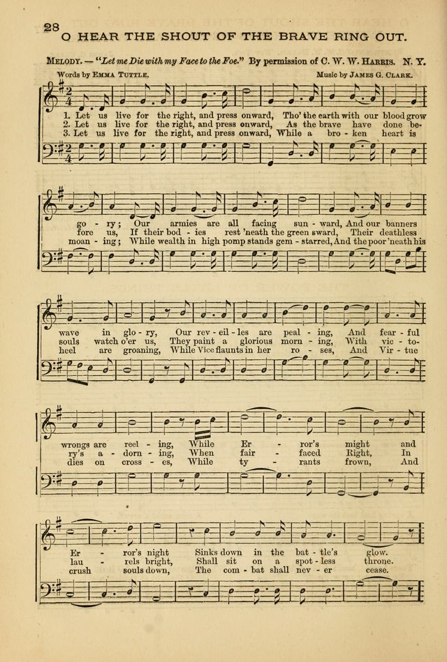 The Lyceum Guide: a collection of songs, hymns, and chants; lessons, readings, and recitations; marches and calisthenics. (With illustrations.) together with programmes and exercises ... page 20