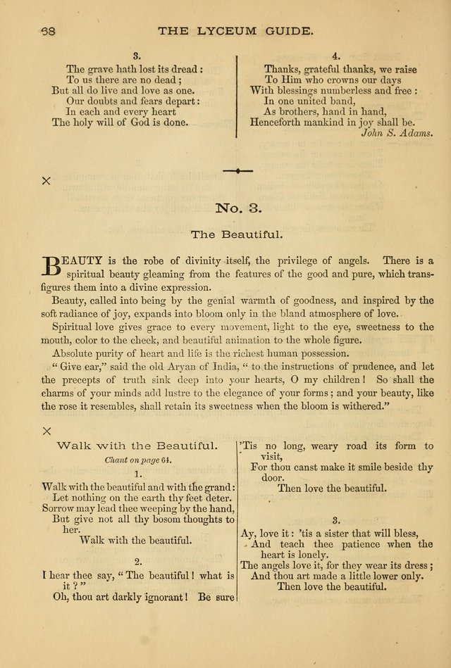 The Lyceum Guide: a collection of songs, hymns, and chants; lessons, readings, and recitations; marches and calisthenics. (With illustrations.) together with programmes and exercises ... page 58