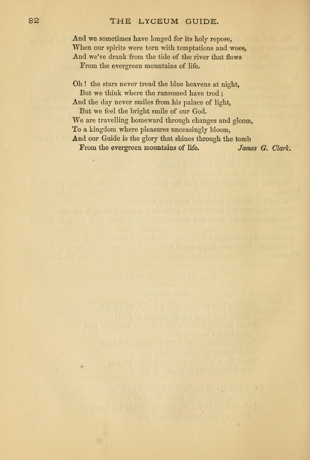 The Lyceum Guide: a collection of songs, hymns, and chants; lessons, readings, and recitations; marches and calisthenics. (With illustrations.) together with programmes and exercises ... page 72