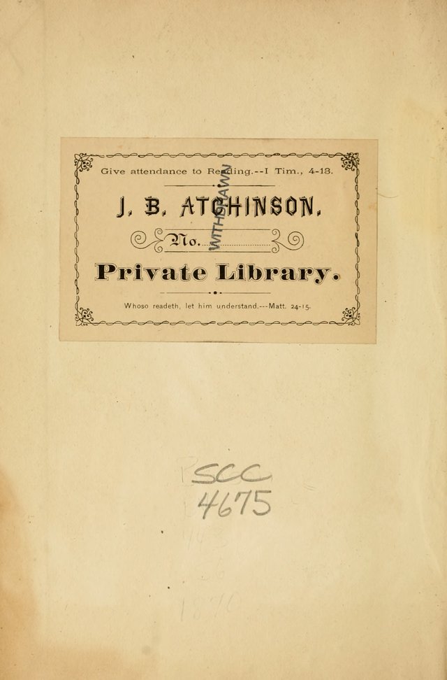 The Lyceum Guide: a collection of songs, hymns, and chants; lessons, readings, and recitations; marches and calisthenics. (With illustrations.) together with programmes and exercises ... page ii