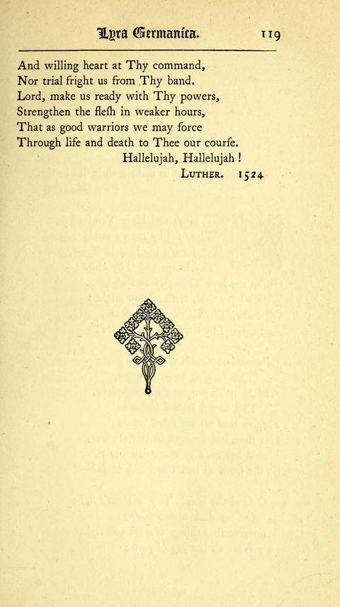 Lyra Germanica: Translated from the German by Catherine Winkworth (New Edition) page 119