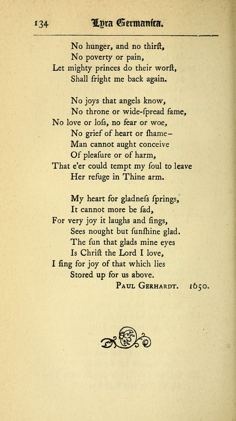 Lyra Germanica: Translated from the German by Catherine Winkworth (New Edition) page 134