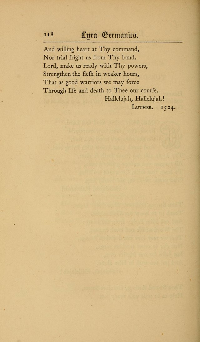 Lyra Germanica: hymns for the Sundays and chief festivals of the Christian year page 118