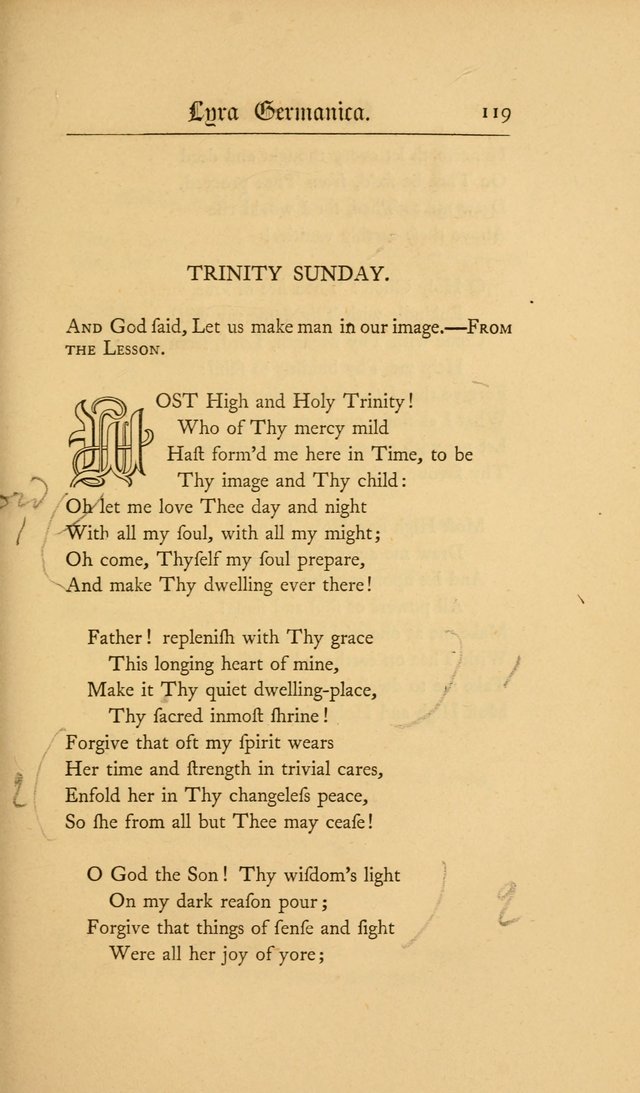 Lyra Germanica: hymns for the Sundays and chief festivals of the Christian year page 119