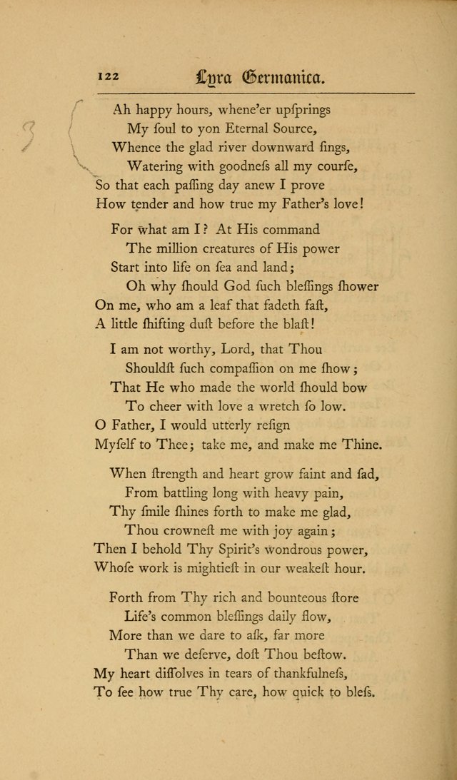 Lyra Germanica: hymns for the Sundays and chief festivals of the Christian year page 122