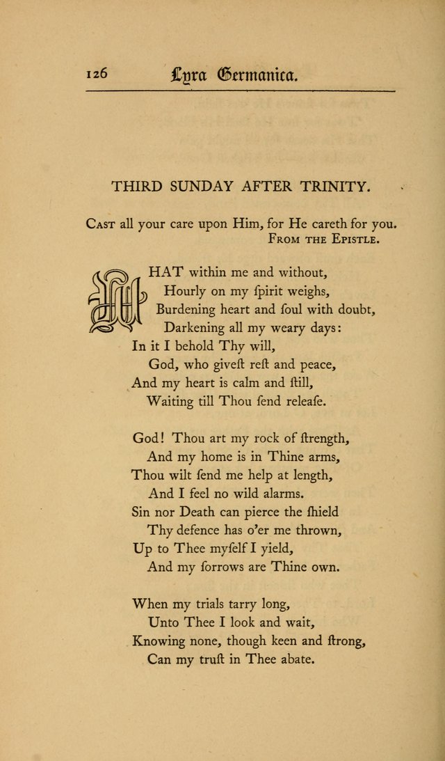 Lyra Germanica: hymns for the Sundays and chief festivals of the Christian year page 126