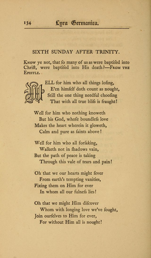 Lyra Germanica: hymns for the Sundays and chief festivals of the Christian year page 134