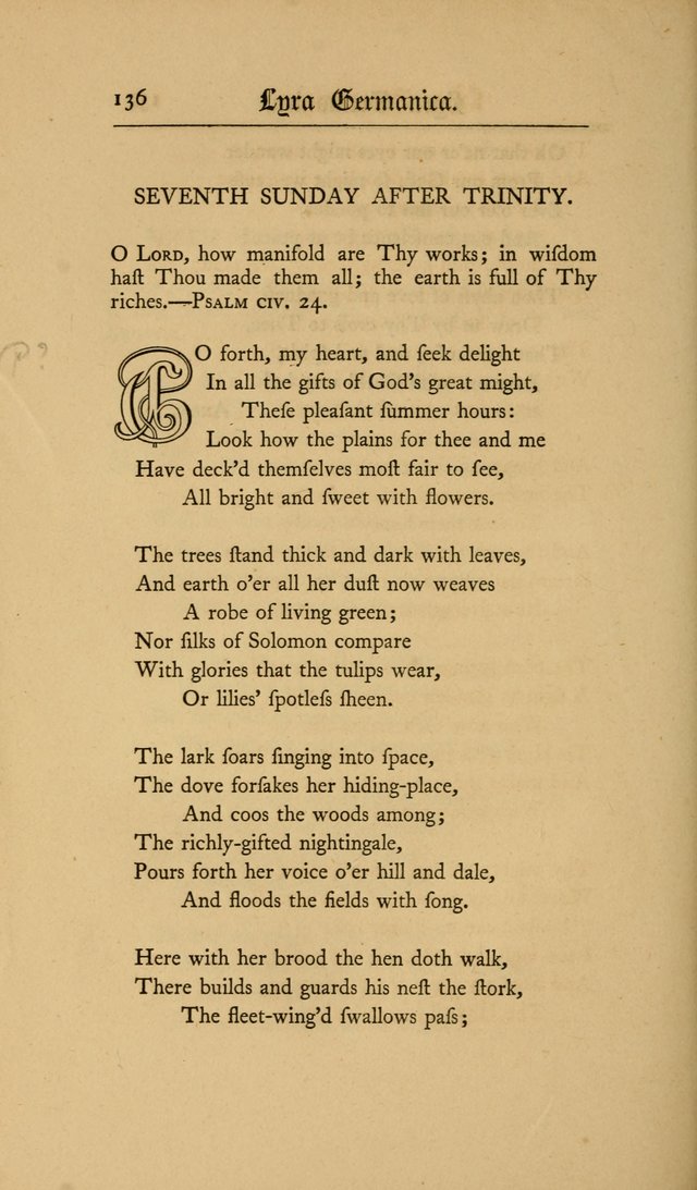 Lyra Germanica: hymns for the Sundays and chief festivals of the Christian year page 136