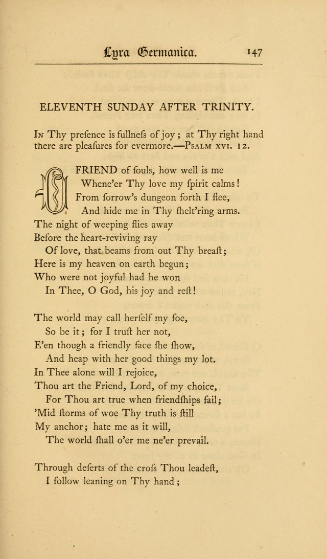 Lyra Germanica: hymns for the Sundays and chief festivals of the Christian year page 147